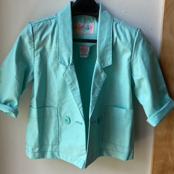 Jet Set true vintage 80s oversized blazer jacket size 2T - Picture 2 of 10